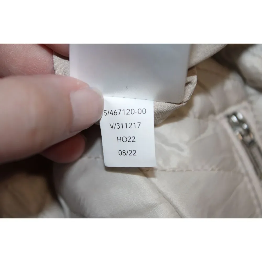 Womens Athleta Après Ski Short Cream Quilted Athletic Shorts Activewear Size 16